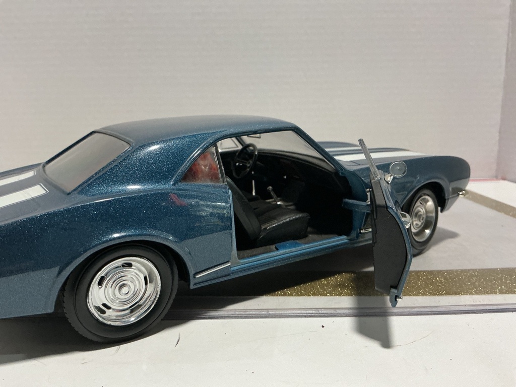 1/18 MOTOR MAX 1967 CHEVROLET CAMARO Z28 BLUE ON BLACK image
