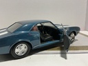 1/18 MOTOR MAX 1967 CHEVROLET CAMARO Z28 BLUE ON BLACK image
