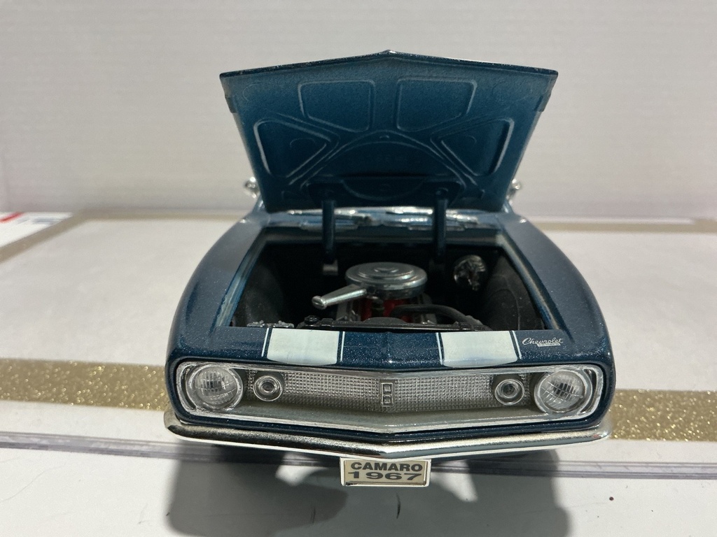 1/18 MOTOR MAX 1967 CHEVROLET CAMARO Z28 BLUE ON BLACK image