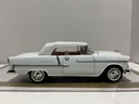 1/18 MOTOR MAX 1955 CHEVROLET BEL AIR WHITE ON TAN/RED *NO MIRROR image