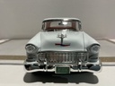 1/18 MOTOR MAX 1955 CHEVROLET BEL AIR WHITE ON TAN/RED *NO MIRROR image
