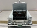 1/18 MOTOR MAX 1955 CHEVROLET BEL AIR WHITE ON TAN/RED *NO MIRROR image