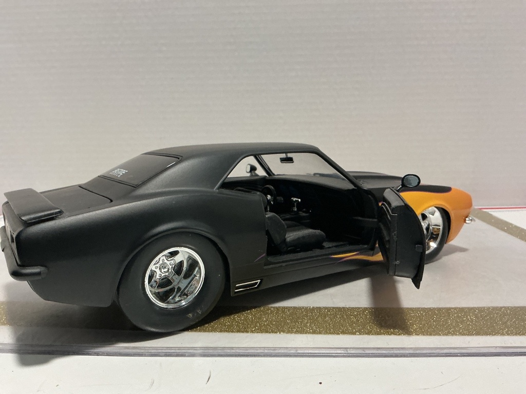 1/18 JADA 1968 CHEVY CAMARO FLAME/BLACK ON BLACK image