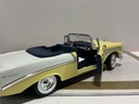 1/18 ROAD SIGNATURE 1956 CHEVROLET BEL AIR YELLOW ON BLUE image