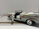 1/18 ERTL CHEVROLET BEL AIR 1957 WHITE ON WHITE image