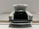 1/18 ERTL CHEVROLET BEL AIR 1957 WHITE ON WHITE image