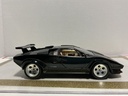 1/18 BURAGO LAMBORGHINI CANTACH 1988 BLACK ON TAN image