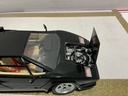 1/18 BURAGO LAMBORGHINI CANTACH 1988 BLACK ON TAN image