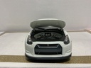 1/18 JADA TOYS 2009 NISSAN GT-R WHITE ON BLACK image