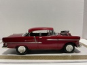 1/18 MOTOR MAX 1955 CHEVROLET BEL AIR RED ON BLACK image