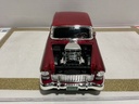 1/18 MOTOR MAX 1955 CHEVROLET BEL AIR RED ON BLACK image