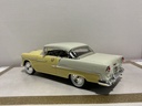 1/18 ERTL 1955 CHEVROLET BEL AIR WHITE/YELLOW ON WHITE/BLACK image