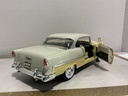 1/18 ERTL 1955 CHEVROLET BEL AIR WHITE/YELLOW ON WHITE/BLACK image