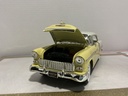 1/18 ERTL 1955 CHEVROLET BEL AIR WHITE/YELLOW ON WHITE/BLACK image