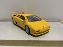 1/18 BURAGO 1990 LAMBORGHINI DIABLO YELLOW ON TAN image
