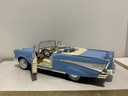 1/18 ROAD LEGENDS ‘57 CHEVROLET BEL AIR PURPLE/BLUE ON CREAM image