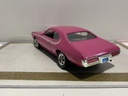 1/18 ERTL 1969 GTO PONTIAC MAGENTA PINK ON BLACK (MISSING DRIVER MIRROR) image