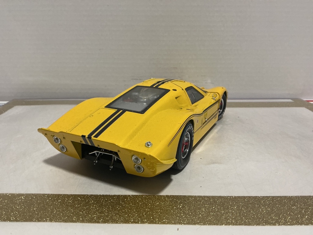 1/18 SHELBY COLLECTIBLES 1967 FORD MK IV YELOW ON BLACK image