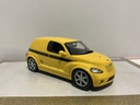 1/18 HOT WHEELS CHRYSLER PANEL CRUISER YELLOW ON BLACK image