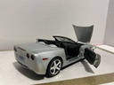 1/18 HOT WHEELS 2003 C6 CORVETTE SILVER ON BLACK image