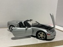 1/18 HOT WHEELS 2003 C6 CORVETTE SILVER ON BLACK image
