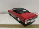 1/18 ERTL CHEVROLET CHEVELLE RED ON BLACK image