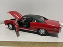 1/18 ERTL CHEVROLET CHEVELLE RED ON BLACK image