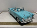 1/18 ERTL 1957 CHEVROLET BEL AIR BLUE ON BLUE/WHITE image