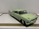 1/18 ERTL 1958 PLYMOUTH BELVEDERE LIGHT GREEN ON CREAM image
