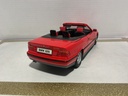 1/18 MAISTO BMW 325I CONVERTIBLE 1993 RED ON RED/BLACK image
