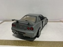 1/18 MOTO MAX NISSAN SKYLINE GTR SILVER ON BLACK image