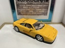 1:18 BURAGO ITALY 1989 FERRARI 348 TB YELLOW ON TAN image