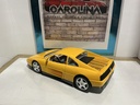 1:18 BURAGO ITALY 1989 FERRARI 348 TB YELLOW ON TAN image