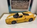 1:18 HOTWHEELS ELITE FERRARI FXX YELLOW ON BLACK image
