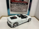 1:18 HOTWHEELS WHIPS FERRARI 360 SPIDER WHITE ON BLACK/WHITE image
