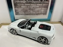1:18 HOTWHEELS WHIPS FERRARI 360 SPIDER WHITE ON BLACK/WHITE image