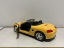 1:18 SOLIDO 1998 PROSHE BOXSTER YELLOW ON BLACK image