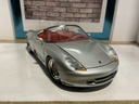 1:18 MAISTO PORSHE BOXSTER SILVER ON RED image