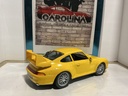 1:18 ANSON PORSCHE 911 GT2 YELLOW ON BLACK! image
