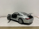 1:18 HOT WHEELS PORSCHE 911 SILVER ON BLACK image