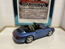 1:18 BURAGO ‘93 PORSCHE 911 BLUE ON GRAY *MISSING DOOR HANDLE image