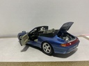 1:18 BURAGO ‘93 PORSCHE 911 BLUE ON GRAY *MISSING DOOR HANDLE image