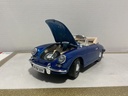 1:18 BURAGO 1993 PORSCHE 356B BLUE ON TAN image