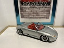 1:18 MAISTO PORSCHE BOXSTER SILVER ON RED image