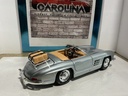 1:18 BURAGO  ITALY 1954 MERCEDES 300 SL SILVER ON TAN WITH LUGGAGE RACK image