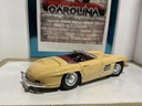 1:18 BURAGO  ITALY MERCEDES 300 SL TAN ON BURGUNDY image