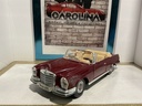 1:18 MAISTO 1966 MERCEDES 280CE BURGUNDY ON TAN *MISSING MIRROR* image