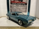 1:18 ERTZ 1969 PONTIAC GTO BLUE ON BLACK (NO MIRROR/WINDSHEILD) image