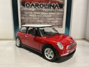 1:18 BURAGO 2001 MINI COOPER RED ON GREY image