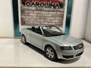 1:18 WELLY AVDI A4 CABRIALET SILVER ON BLACK (BROKEN MIRROR) image